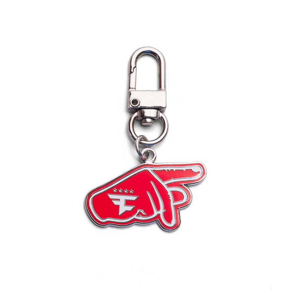 Foam Finger Hard Enamel Keychain