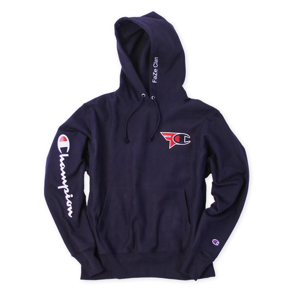 FaZe Clan x Champion Hoodie Navy Blue - SOLD OUT